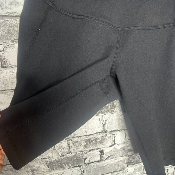 EUC Zella 10" Black Biker Shorts Size Small - Picture 7 of 11